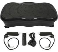 Plaque vibrante Fitness Plaque vibrante Bluetooth LCD Fitness Trainer pour la perte de graisse le renforcement musculaire noir