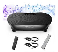 Plaque vibrante MERACH V33 pour la perte de poids et le remodelage corporel, 99 niveaux de vitesse, vibration améliorée, haut-parleur Bluetooth, écran tactile LED 2533BG