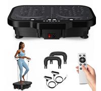 Plaque vibrante vainqueur du test 2026, plaque vibrante pour le sport, pour la maison, plaque vibrante avec 180 niveaux et 5 modes, charge maximale de 150 kg, avec Bluetooth, pour entraînement complet