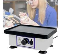 Plaque Vibrante, Vibrateur Plâtre 220V 120W électrique Oscillateur Dentaire Plaque Oscillateur à Vitesse Réglable équipement Laboratoire Dentaire Pour Mélanger Modèles Moulage Plâtre Moulage Résine