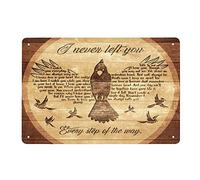 Plaque vintage en étain Cardinal Bird I Never Left You Every Step Of The Way I Never Left You I Watch You Everyday-Home Décoration murale pour bar cuisine 20,3 x 30,5 cm