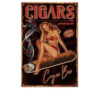 Plaque vintage en métal avec inscription « Pin Up Lady » - Décoration murale pour maison, bars, cafés, pubs, clubs - 15,2 x 20,3 cm