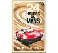 Plaque - Vintage - Les 24 heures du Mans - 20x30cm - Métal - A suspendre