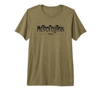 Plaque Vintage Metropolitain Paris Metro Noir T-Shirt Haut de Gamme