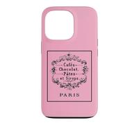 Plaque Vintage Paris Chocolat Pate Café Coque pour iPhone 13 Pro