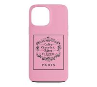 Plaque Vintage Paris Chocolat Pate Café Coque pour iPhone 13 Pro Max