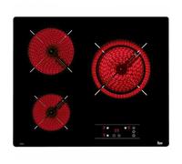 Plaque vitro-céramique TEKA TB6310 - 60 cm - Noir - 3 zones de cuisson