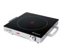 Orbegozo Plaque chauffante portable vitrocéramique PCE5000 – 2000W, inox, thermostat réglable, noire