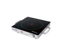 Plaque Vitrocerámica PCE 5000 37800050009 2000W 1 Eléments de Chauffage Acier Allié Thermostat Réglable Pilote d'Exploitation Argenté