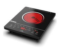 Plaque Vitrocéramique 1 Feu Portable, , Plaque Electrique Camping, 650℃ Max, Plaque De Cuisson Electrique 1 Feu With Prise V[PL130]