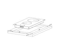 Plaque vitrocéramique - AKPO - PKA 30 601 - Noir - Électrique - 2 zones de cuisson