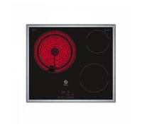 3EB715XR - Vitrocéramique - 3 plaques de cuisson - Niche - largeur : 56 cm - profondeur : 49 cm - avec garnitures en acier inoxydable - noir