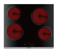 Brandt BPV6420B - Vitrocéramique - 4 plaques de cuisson - Niche - largeur : 56 cm - profondeur : 49 cm - avec avant biseauté - noir Noir G