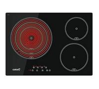 Plaque vitrocéramique - CATA - TT 5003 - 3 zones de cuisson - 5,7 kW - Noir