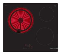 Bosch Serie 4 PKK611BB8E plaque Noir Intégré 60 cm Céramique 3 zone(s)