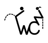 Plaque Wc Autocollants muraux amovibles 3D for panneau d'entrée de toilette, drôle femme et homme, affiche de porte de toilette, autocollant de Surface miroir, décor DIY(Color7)