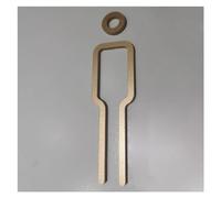 Plaque Wc Panneau de toilettes auto-adhésif, signalisation de salle de bains, Plaque suspendue for entreprise, maison, bureau, porte publique, mur(Gold Men)