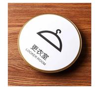 Plaque WC Plaque de porte toilettes en acrylique for hommes et femmes, panneau salle bain, signe rappel chaud, signalisation toilette, autocollants auto-adhésifs(25,15cm x 15cm)