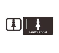 Plaque WC Signalisation des toilettes for hommes et femmes, salle de bains, conseils signalisation créatifs, Plaque montée sur le côté, panneau d'hôtel(3)