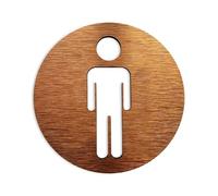plaque wc Tous les panneaux de toilettes de genre | Panneau De Porte De Toilette - Plaques De Salle De Bain WC Panneau En Aluminium(Men,10x10cm)