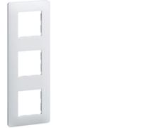 Plaque - WE403 - Essensya - Blanc - Polycarbonate - 3 postes - Entraxe 71 mm
