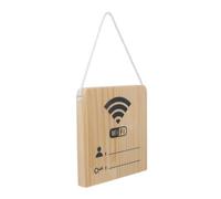 Plaque Wifi en Bois, Panneau Suspendu Décoratif pour Mot de Passe | Léger et Facile à Déplacer, Affiche Clairement les Données Réseau, Style Nature, pour Bars et Restaurants