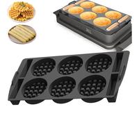 Plaques à Gaufres Compatibles Avec Tefal OptiGrill XL, 4 en 1, 2 en 1, Elite, Plus +, Insert de Bac de Cuisson en Silicone pour Gaufres Belges