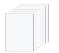 Plaques acryliques transparentes - 6 pièces de 100 x 150 x 2 mm pour remplacer le verre de vos cadres photos, DIY et projets de peinture. Matériau en plastique durable et résistant.