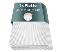 Plaques alvéolaires pour serre 60,5 x 66,2 cm, plaques en polycarbonate, plaques en plastique de 4 mm, plaques de serre résistantes aux intempéries, plaques en polycarbonate, toit en tôle ondulée