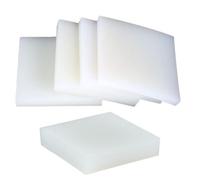 Plaques Anti Vibration En Caoutchouc Silicone Blanc 100x100mm Épaisseur 1mm-50mm Amortissement Chocs for Machines Industrielles Meubles Électroménagers Nivellement Anti Vibration(100x100x8mm(5pcs))