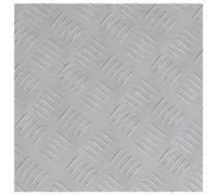 Plaques antidérapantes en aluminium checker vidaXL - 2 pcs - 40x40 cm