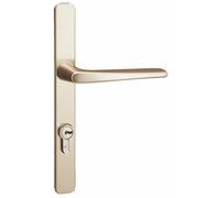 Plaques clé I étroites pour poignées porte - alu champagne -Riviéra VACHETTE