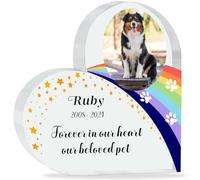 Plaques commémoratives personnalisées en acrylique pour chien avec n'importe quelle photo et nom - Cadeau de deuil pour animal domestique - Pour la perte de chien, chat et chiot