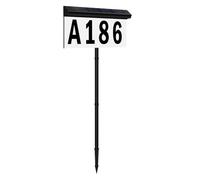 Plaques d'adresse lumineuses à énergie solaire avec un nombre de haute visibilité pour une utilisation nocturne et une plaque résistante aux intempéries