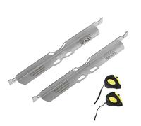 VEVOR Outil d'Alignement de Roues 2PCs Système de Réglage de Parallélisme en Inox Plaques de Réglage de Carrossage Précises avec 2 Mètres Rubans pour Entretien Géométrie des Pneus Voitures Camions