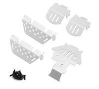 Plaques D'Armure De Châssis En Alliage D'Aluminium, Plaques De Protection D'Essieu, Anti-Collision Pour Traxxas 1/10 Rc Crawler Trx-4 Trx4 5 Pièces/Ensemble