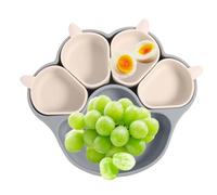 Plaques d'aspiration pour bébé, plaques d'aspiration pour tout-petits - Vaisselle pour nourrir les avec un design de griffe de chat - Assiettes à dîner en Silicone pour, assiettes à ventouse puissant