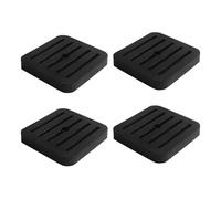 Plaques de caoutchouc anti-vibrations,4 Patins amortisseurs en caoutchouc - Patins de Isolation Vibrations - Pour Tapis de Course, Pompe à Chaleur, Lave-Linge, Sèche-Linge, Réfrigérateur,