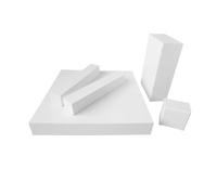 Plaques de céramique d'alumine - Céramiques isolantes thermiquement conductrices for la recherche scientifique - 2 plaques cubiques en corindon(50x100x10mm)