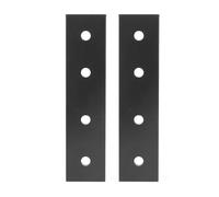 Plaques de connexion à 4 trous Aluminium Plats droits plats Fixation de métal robuste pour le bâtiment de meubles Mécanique rejoindre 2pcs (2020)