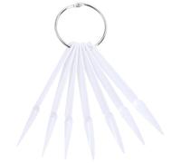 Plaques de Couleur D'ongles Fan 100 Pièces en Métal Plastique | Surface Lisse sans Bavures, pour Montrer Vernis et Pratiquer Motifs, Usage Salon Mobile