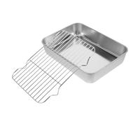 Plaques de cuisson, poêle à gril avec grille, four, plaque service frire en acier inoxydable, fil for légumes pour Cuisine