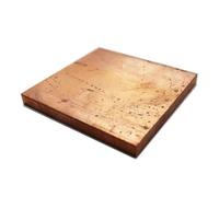 Plaques de cuivre différentes épaisseurs et tailles pour Bijoux DIY Artisanat Modèle Peinture(100x100mm,2mm 10pcs)