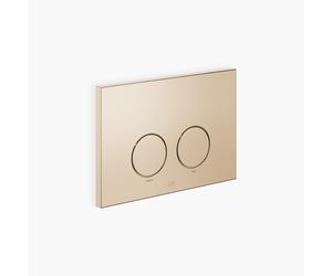 Plaques de déclenchement Dornbracht pour réservoirs de chasse encastrés, rondes, 12665979-27, Couleur: Light Gold brossé