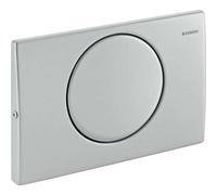 Geberit Delta 10 plaque de déclenchement 115101005 acier inoxydable, pour stop-flush, vissable