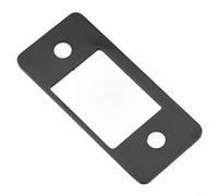 Plaques de gâche DeadBolt à grand trou et à bord étroit conçues pour réparer de manière fiable les problèmes de verrouillage et de verrouillage (1 pièce, noir)