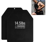 Plaques de gilet de poids pour l'entraînement de force et de course - 2x6,58kg plaques de poids - Equipement de fitness