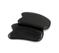 Plaques de Grattage en Corne Noire 2 Pcs pour Massage Visage et Corps
