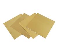 Plaques de laiton de 1 mm d'épaisseur - Lot de 4 plaques métalliques faciles à découper for projets de bricolage, génie électrique et artisanat(200mm*200mm)