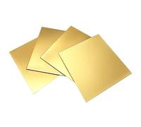 Plaques de laiton de 2 mm d'épaisseur - Lot de 4 plaques métalliques faciles à découper for projets de bricolage, génie électrique et artisanat(200mm*300mm)